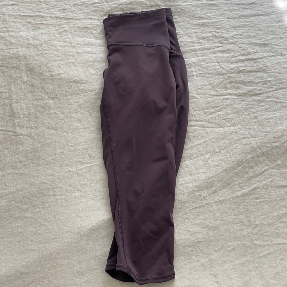 Purple Lululemon Cropped Leggings